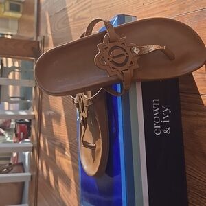 Crown & Ivy Brown Sandals